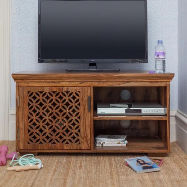 TV stolík Mira 115x50x45 indický masív palisander Only stain