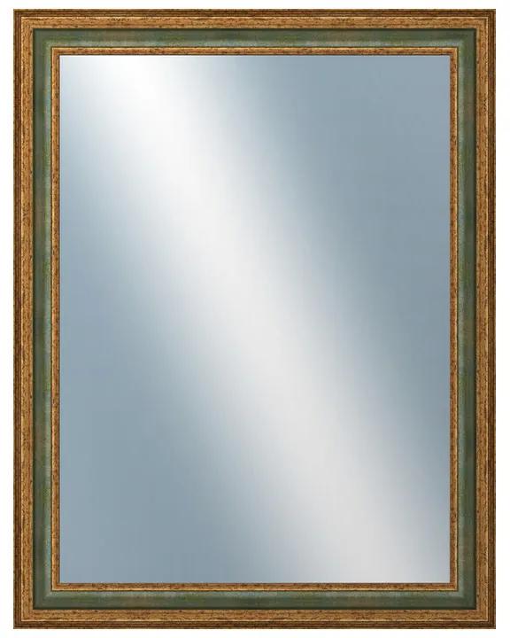 DANTIK - Zrkadlo v rámu, rozmer s rámom 70x90 cm z lišty HRAD zelená (3005)