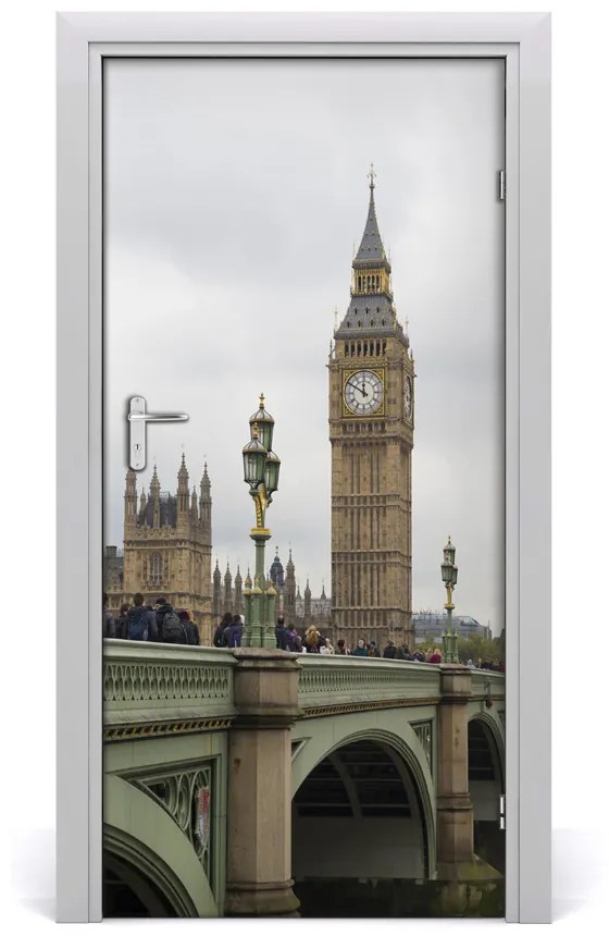 Fototapeta samolepiace na dvere Elizabeth Tower Londýn 85x205 cm