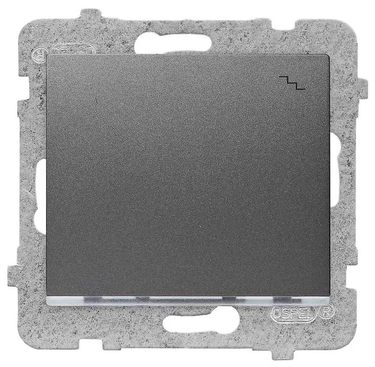 Vypínač schodiskový s podsvietením ŁP-3DS/M.GR Sigma