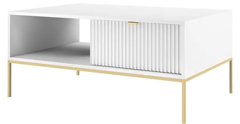 Konferenčný stolík Mijano Gold ML104, Farby:: biela