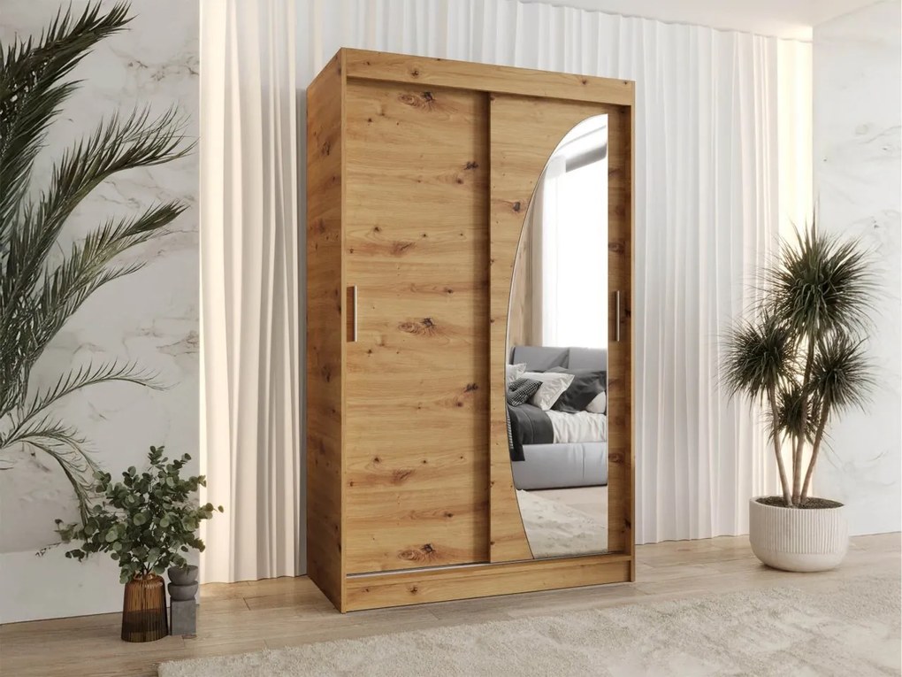 Šatníková skriňa Grilion 120, zásuvka: nie, Farby: dub artisan