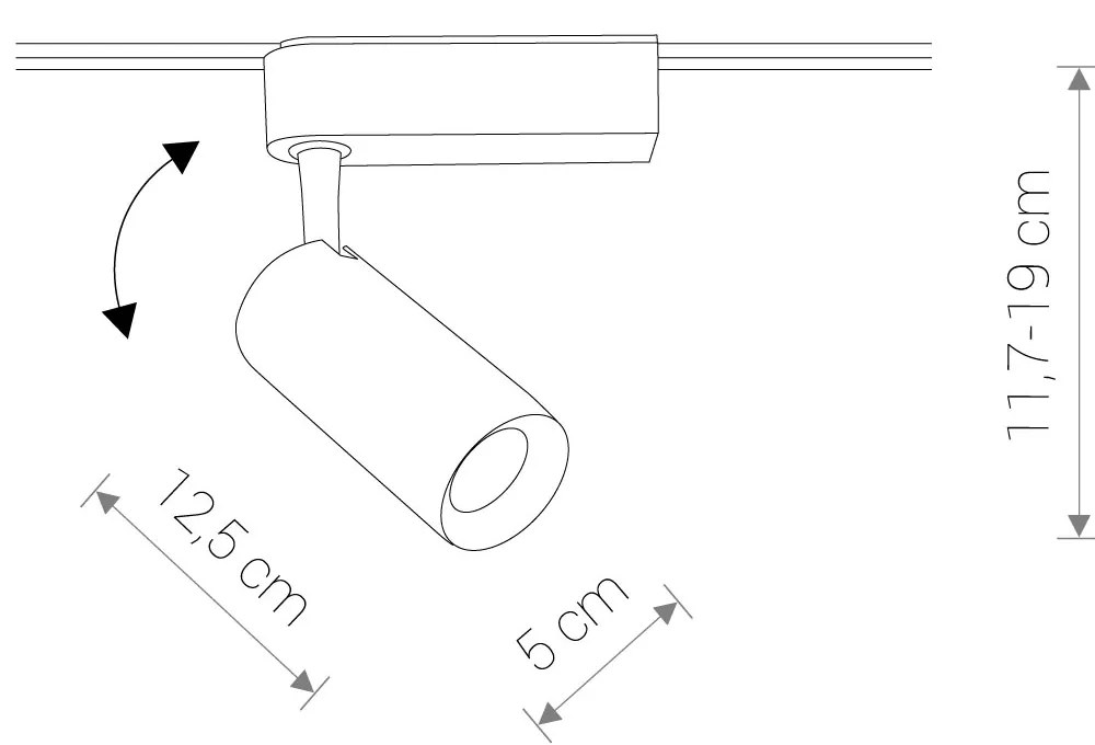 Nowodvorski bodové svietidlo koľajnicové profiLE IRIS LED 12W 9003