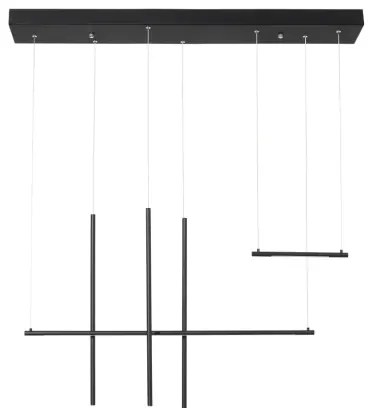 LED luster Elettra 110 čierne