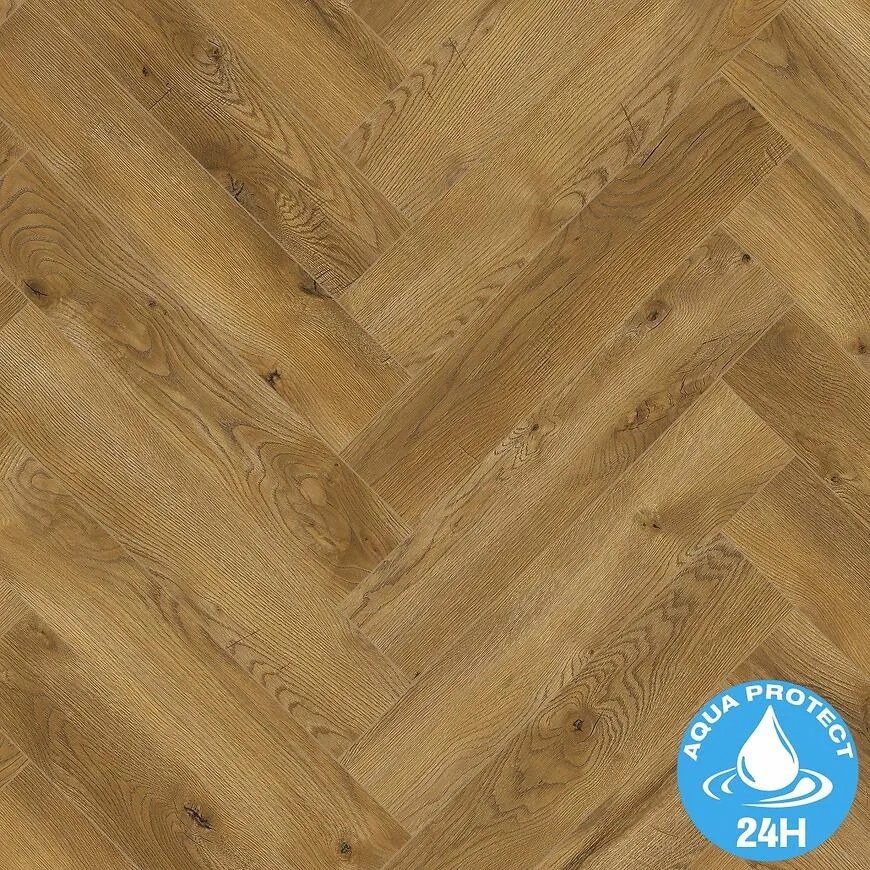 Laminátová podlaha vodeodolná Dub Honey 8mm AC5 Herringbone WR 63267