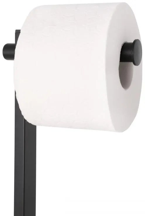 Erga Luki, držiak na toaletný papier a WC kefu 2v1, čierna matná, ERG-YKA-P.LUKI-FB