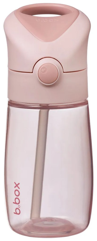 Fľaša na pitie so slamkou Junior 380 ml - blush crush