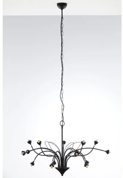 Jupiter 2057 - Luster na reťazi GLORIOSA 15xG9/14W/230V čierny