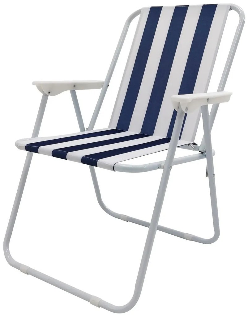 Skládací židle Atena modro-bílá