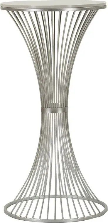Odkladací stolík Funnel 50 cm strieborná/mramor
