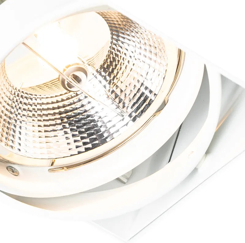 Sada 6 zapustených bodových svetiel biela GU10 AR111 bezrámikové nastaviteľné - Oneon