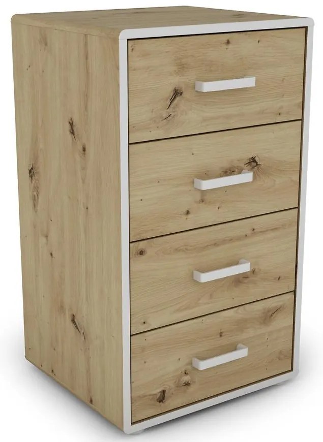 Komoda Capannoli 50 4s dub artisan/biela