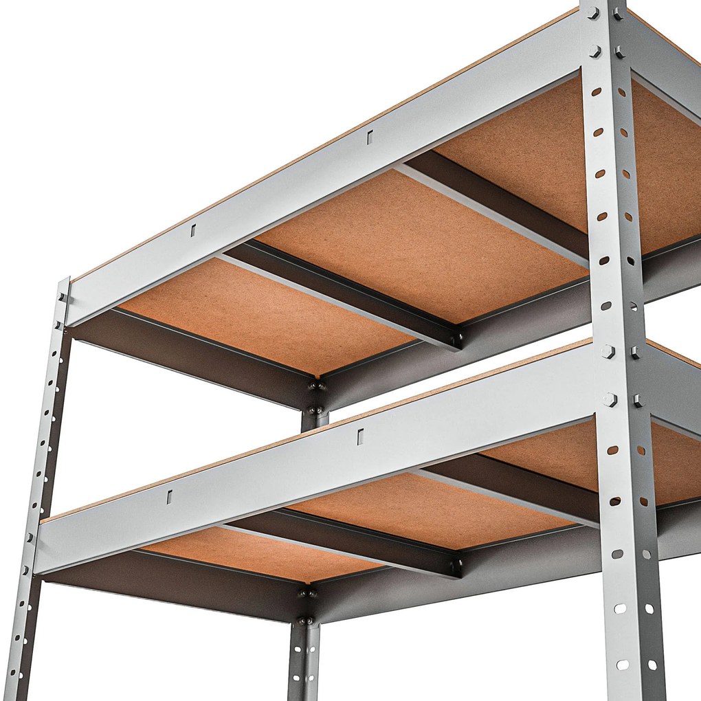 Marbo Kovový Regál Série Heavy 200x100x45 pozinkovaný Rozmer regálu: 200x100x45, Počet Políc: 6, Celková nosnosť regálu: 2400 KG