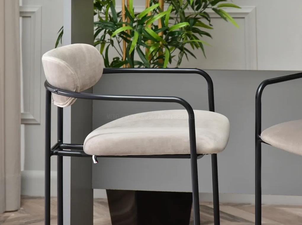 Dizajnová barová stolička ENZZO béžová