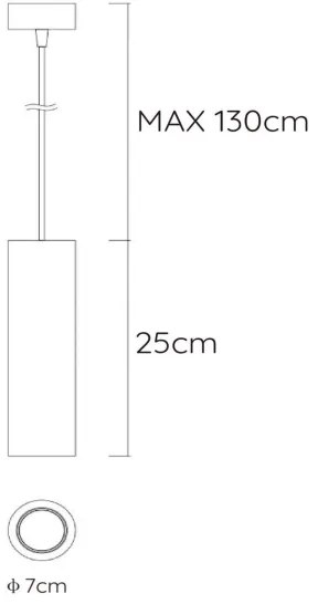 Lucide 35400/25/31 - Závesné svietidlo GIPSY 1xGU10/35W/230V