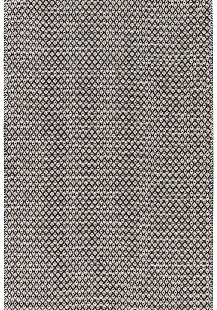 Krémovo-čierny koberec vhodný do exteriéru Narma Diby, 70 × 100 cm