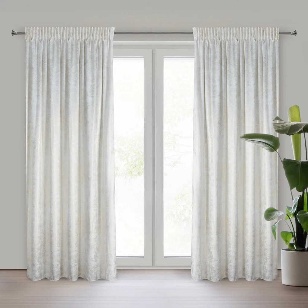 ZATEMŇOVACÍ ZÁVES NA PÁSKE AVENA 135X270 CM VZOROVANÁ