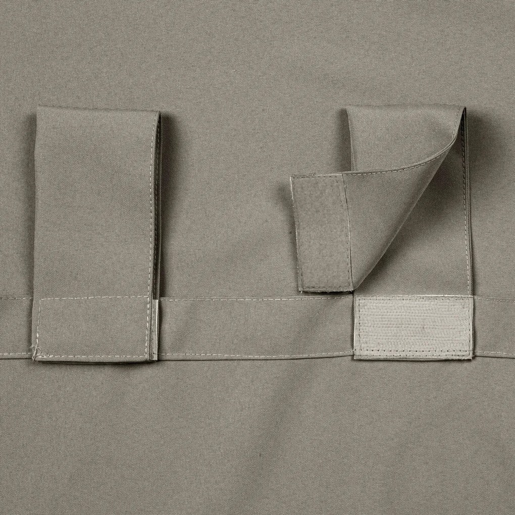 ZÁHRADNÝ VODEODOLNÝ ZÁVES NA PÚTKACH GARDEN 155X260 CM TMAVOBÉŽOVÁ