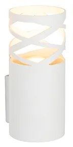 Dizajnová nástenná lampa biela - Arre