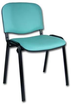 Konferenčná stolička ISO eko-koža Tmavo zelená D6 EKO