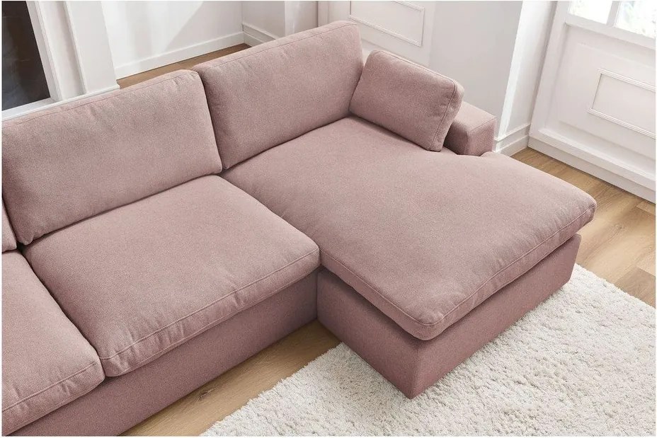 Ružová rohová pohovka Belair – Bobochic Paris