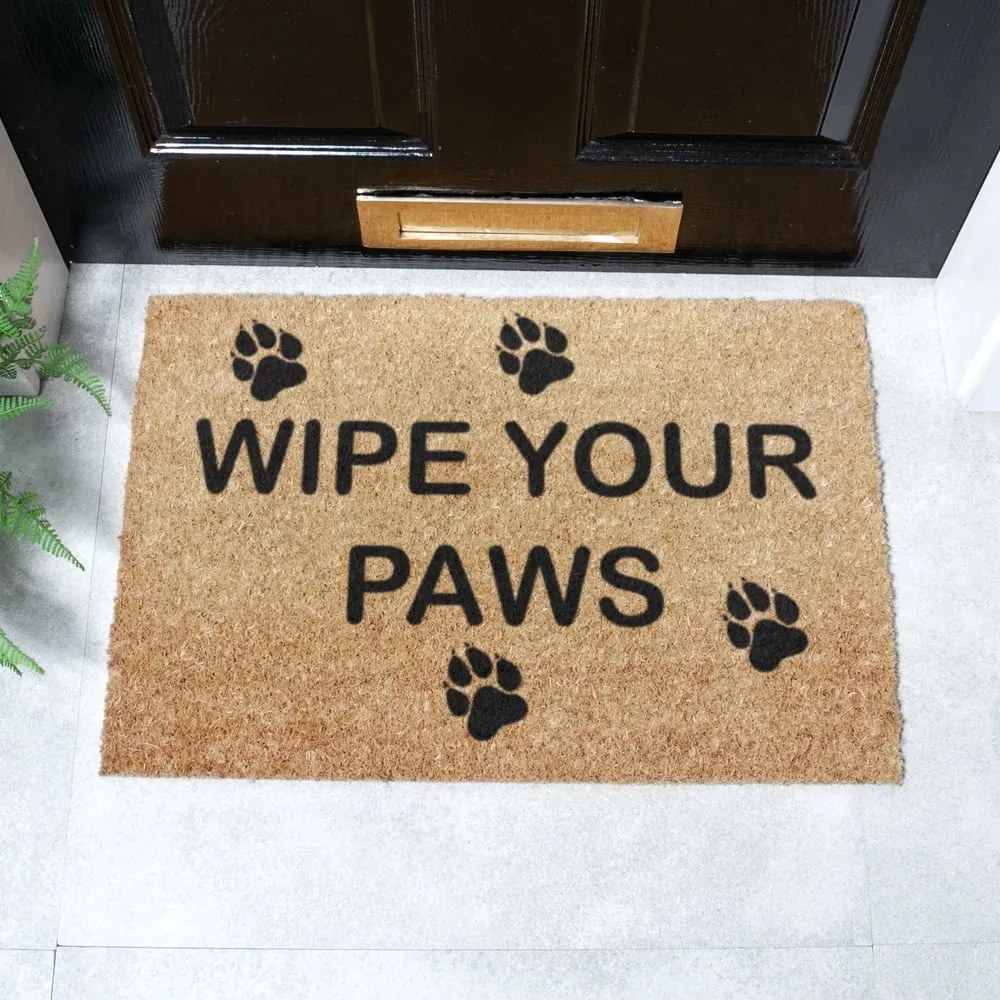 Rohožka z kokosového vlákna 40x60 cm Wipe Your Paws – Artsy Doormats