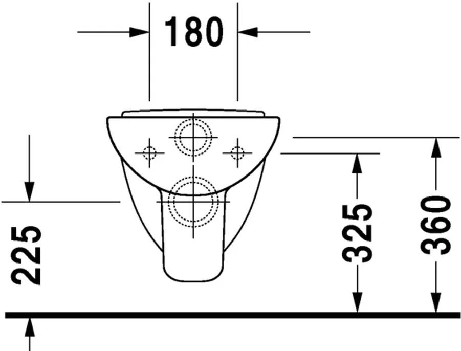 Duravit D-Code - Závesné WC Compact, biela 22110900002