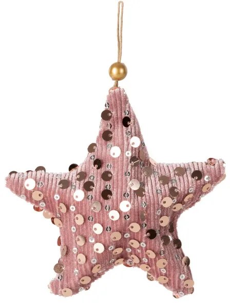 Vianočná ozdoba 320B ružová (12 ks)