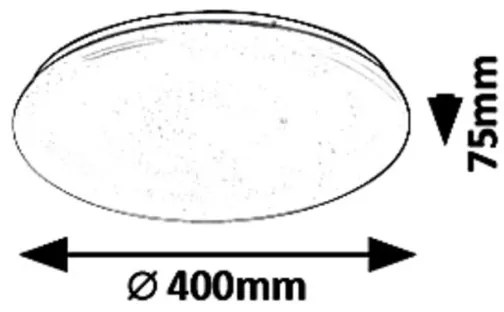 Rabalux 5449 - LED stmievateľné stropné svietidlo DANNY LED/36W/230V + diaľkové ovládanie