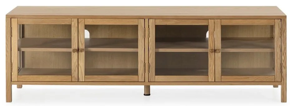 TV stolík v dekore duba v prírodnej farbe 160x50x40 cm Ceci – MOME