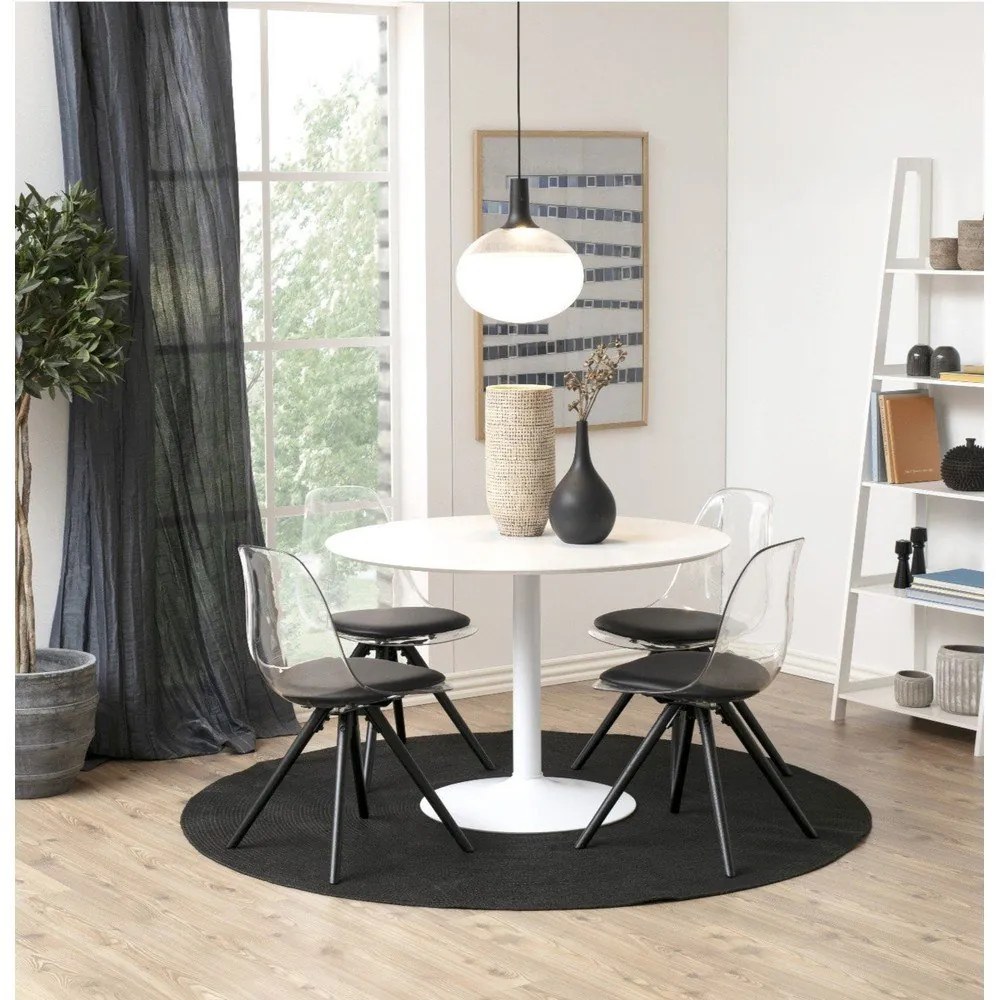 Biely okrúhly jedálenský stôl Actona Ibiza, ⌀ 110 cm