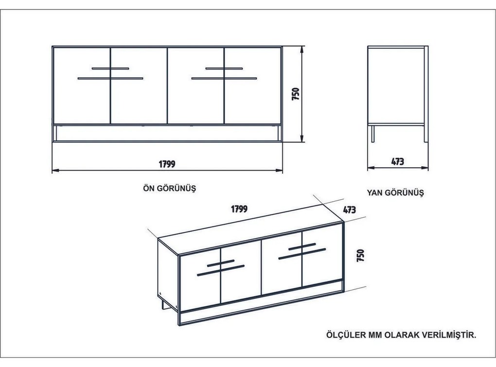 Skrinka Polka Gold and White