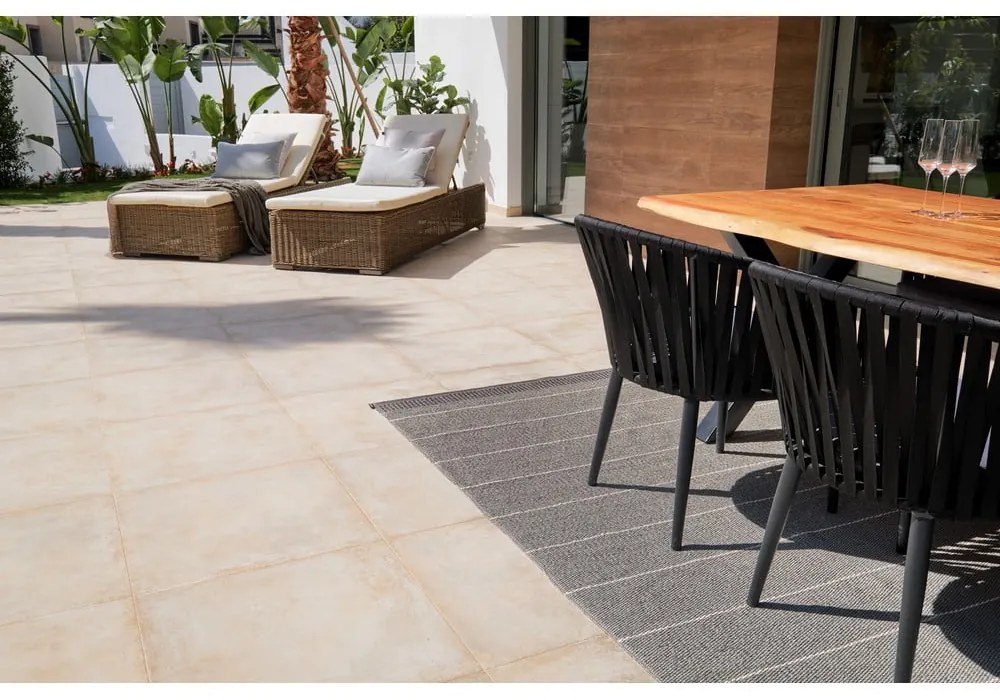 Sivý vnútorný a vonkajší koberec 60x125 cm Belle Concrete – Pappelina