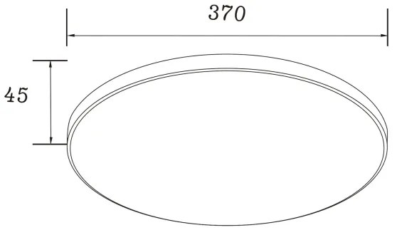 Zuma Line WM-C7300-S-BL - LED stropné svietidlo VERI LED/32W/230V priemer 37 cm čierne