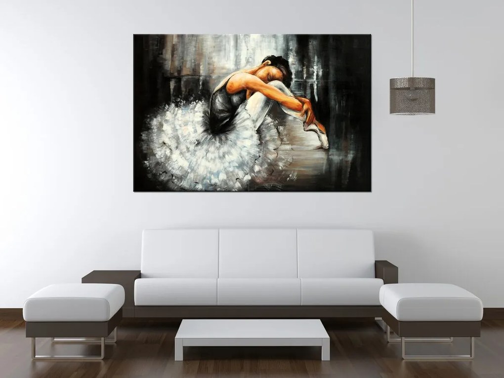 Gario Ručne maľovaný obraz Spiaca baletka Rozmery: 120 x 80 cm
