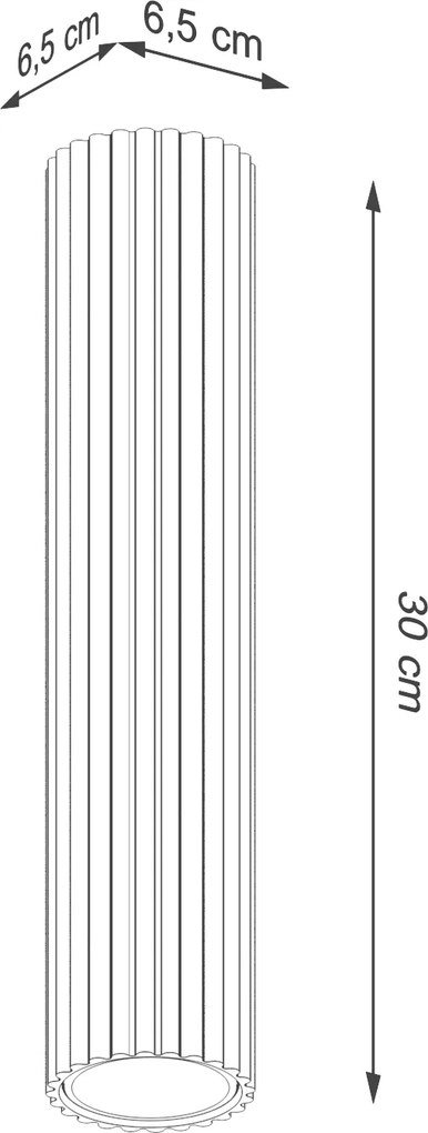 Stropné svietidlo Karbon, 1x tmavobéžové hliníkové tienidlo, (40 cm)