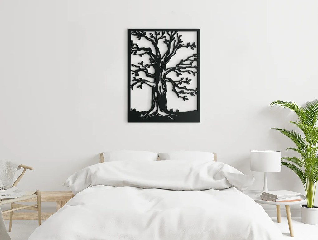 drevko Drevený obraz Jabloň Rozmer obrazu: 42,5 x 32,5 cm, Farba dekorácie: Čierna