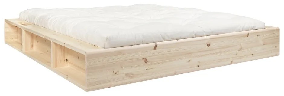 Dvojlôžková posteľ z borovicového dreva s roštom 180x200 cm Ziggy – Karup Design