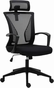 Kancelárska stolička Laura, čierna látka%