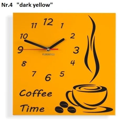Coffee Time nástenné kuchynské hodiny vanilla-ecru