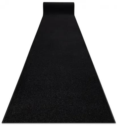 Jednotny behúň KARMEL prostý, jednofarebný čierna Veľkosť: 120 cm