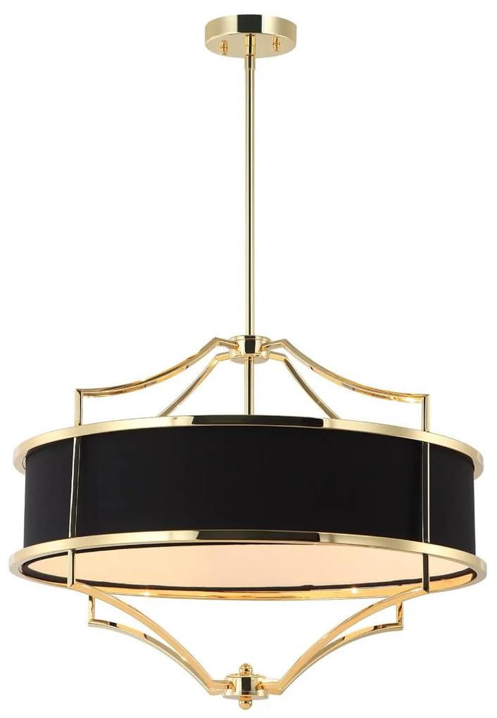 Orlicki design Dizajnový luster Stesso M zlatá / čierna