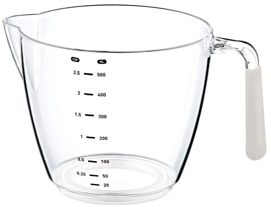 Plastová odmerka 0,5 l svetlobéžová