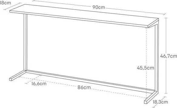 Biela/v prírodnej farbe drevená prídavná polička 28,5x8,5 cm Tower – YAMAZAKI