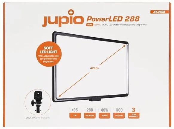 LED svetlo Jupio Power LED JPL288A, 3200 až 5600 K, 42 cm