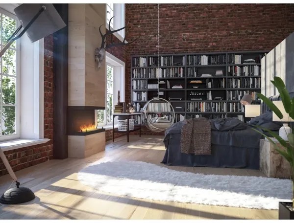 InFire - Vstavaný BIO krb 100x50 cm 3kW čierna