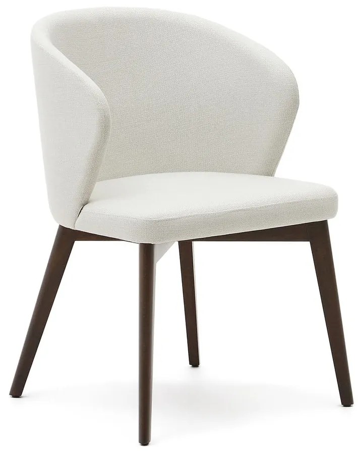 Krémovobiele čalúnené jedálenské kreslo Darice – Kave Home