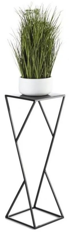 Stojan na kvety LOFT 70x23,5 cm čierna