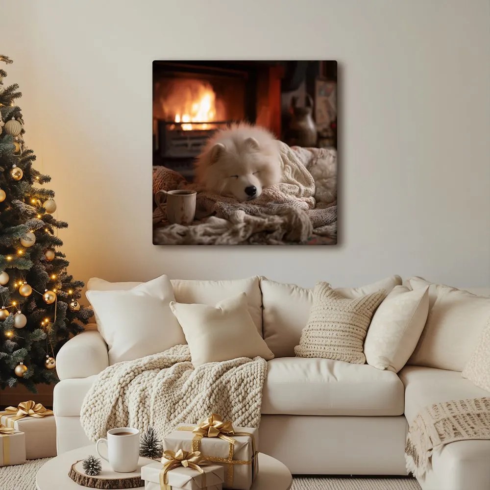 Vianočný obraz útulná zimná atmosféra