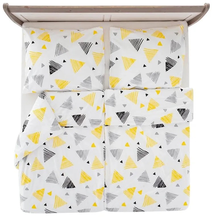 Krepové obliečky TRIANGLE biele Rozmer obliečky: 70 x 90 cm | 140 x 200 cm